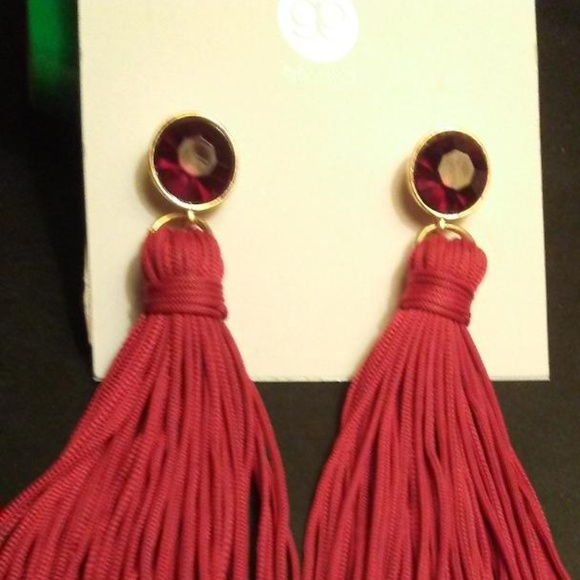 Gorjana Jewelry Gorjana Red Tassel Earrings Poshmark